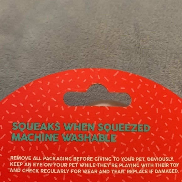 𝅺fuzzyard “Chompagne: Red Nose Rose” NWT - Picture 5 of 5